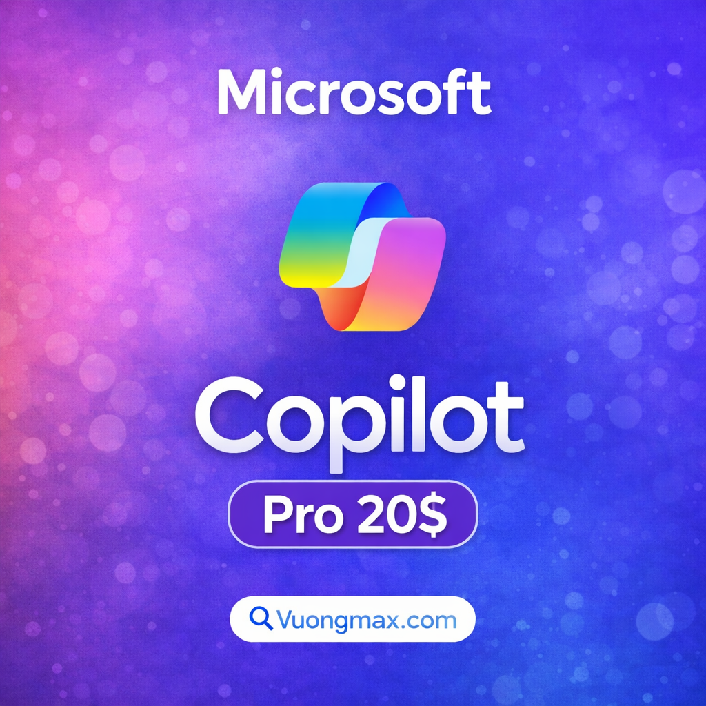 Microsoft Copilot Pro – Trợ lý AI làm việc thông minh (Kèm Office 365)