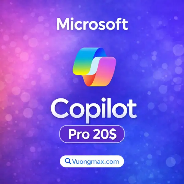 Microsoft Copilot Pro giá rẻ, tài khoản AI Copilot Pro chính chủ, hỗ trợ viết content, code, Office 365 - vuongmax.com